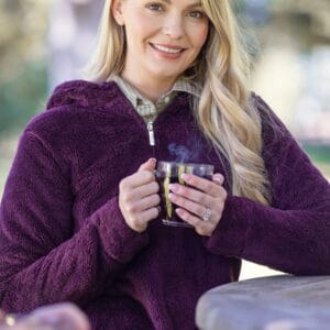 Fleece Jacket Deep purple